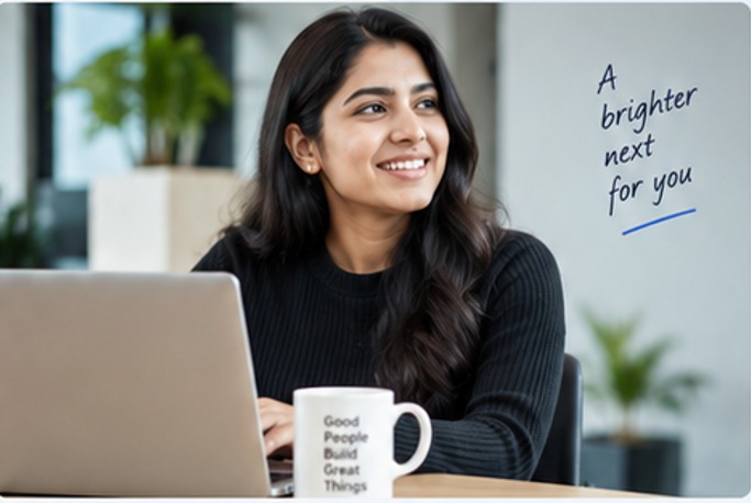 A TalNXT candidate exploring an opportunity — a brighter next for you